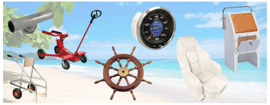 Motonautisme, équipement pour bateau moteur hors-bord et inbord.