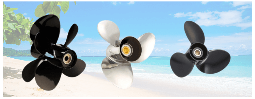 Hélices bateau pour hors-bord toutes marques aluminium ou inox